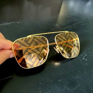 FENDI FF 0406/S - J5G/0M FF 0406/S Sunglasses gold authentic